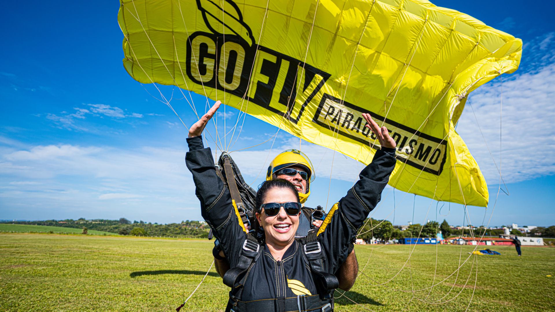 Pouso sob o velame Go Fly — Boituva